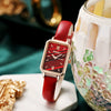 Women's Alloy And Imitation Leather Fashion Retro Square Watch