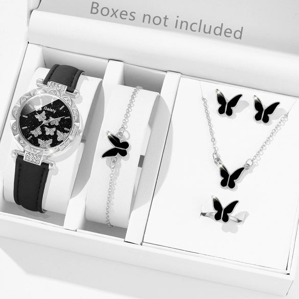 Women's Alloy And Imitation Leather Fashion Simple Round Dial Watch With Spiral Crown And Pin Buckle