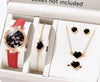Women's Alloy And Imitation Leather Fashion Simple Round Dial Watch With Spiral Crown And Pin Buckle