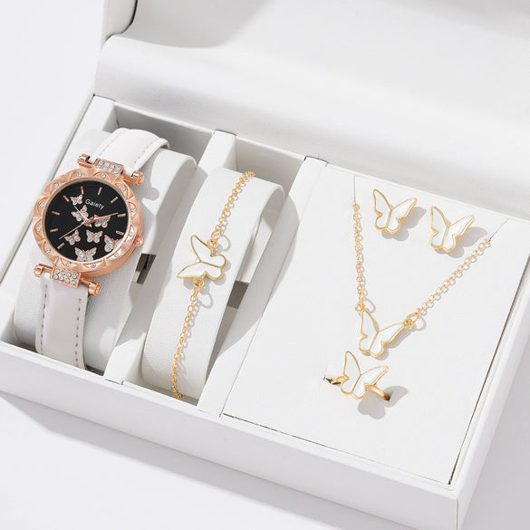 Women's Alloy And Imitation Leather Fashion Simple Round Dial Watch With Spiral Crown And Pin Buckle