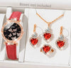 Women's Alloy And Imitation Leather Fashion Simple Round Dial Watch With Spiral Crown And Pin Buckle