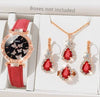 Women's Alloy And Imitation Leather Fashion Simple Round Dial Watch With Spiral Crown And Pin Buckle