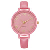 Women's Alloy And Imitation Leather Quartz Belt Watch Round Dial Pin Buckle Retro Casual Style