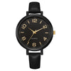 Women's Alloy And Imitation Leather Quartz Belt Watch Round Dial Pin Buckle Retro Casual Style