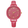 Women's Alloy And Imitation Leather Quartz Belt Watch Round Dial Pin Buckle Retro Casual Style