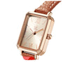 Women's Alloy And Pu Watch Fashion Simple Light Luxury Business Square Dial Waterproof
