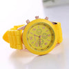 Women's Alloy And Silicone Leisure Style Round Dial Quartz Wristwatch