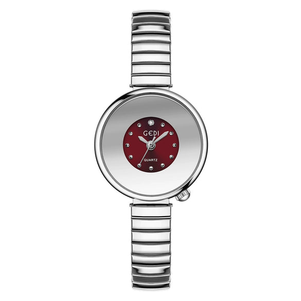 Women's Alloy And Stainless Steel Belt Round Dial Fashion Simple Bracelet Watch