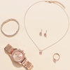 Women's Alloy And Stainless Steel Casual Fashion Rectangle Dial Quartz Watch