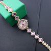 Women's Alloy And Stainless Steel Leisure Style Round Dial Quartz Watch