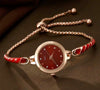 Women's Alloy And Stainless Steel Quartz Watch Bracelet Necklace Set With Round Dial Fashion Style