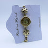Women's Alloy And Stainless Steel Round Dial Quartz Bracelet Watch Leisure Style