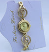 Women's Alloy And Stainless Steel Round Dial Quartz Bracelet Watch Leisure Style