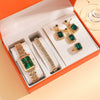 Women's Alloy And Stainless Steel Square Fashion Watch With Rhinestones