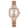 Women's Alloy And Stainless Steel Square Ultrathin Casual Quartz Watch With Mineral Reinforced Glass Mirror