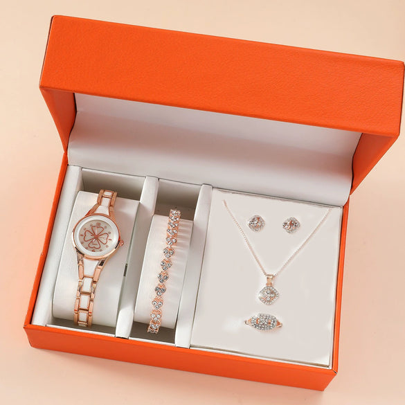 Women's Alloy And Titanium Alloy Casual Fashion Rectangle Dial Quartz Watch