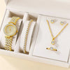Women's Alloy And Titanium Alloy Casual Fashion Rectangle Dial Quartz Watch