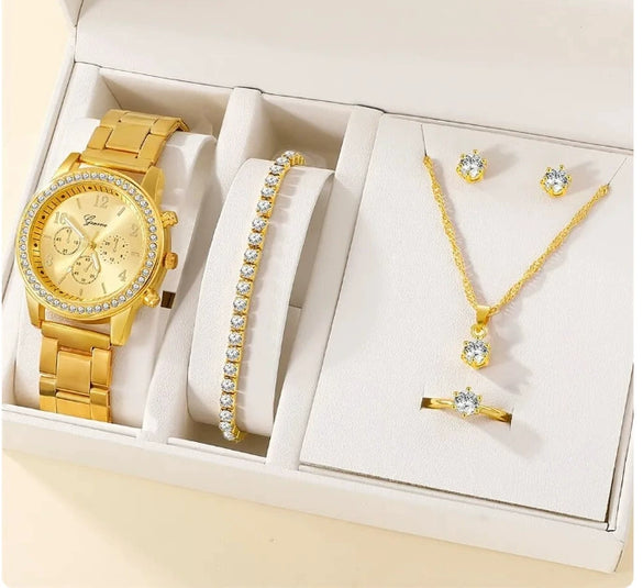 Women's Alloy And Titanium Alloy Casual Fashion Rectangle Dial Quartz Watch