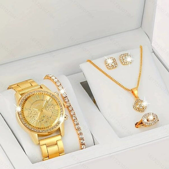 Women's Alloy And Titanium Alloy Casual Fashion Rectangle Dial Quartz Watch