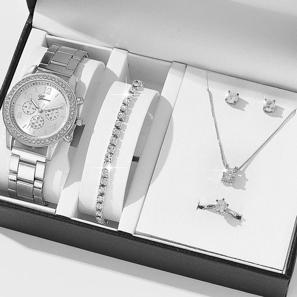 Women's Alloy And Titanium Alloy Casual Fashion Rectangle Dial Quartz Watch