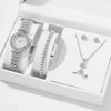 Women's Alloy And Titanium Alloy Casual Fashion Rectangle Dial Quartz Watch