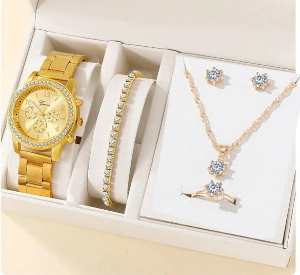 Women's Alloy And Titanium Alloy Casual Fashion Rectangle Dial Quartz Watch