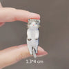 Women's Alloy Animal Kitten Three Dimensional Electroplated Brooch For Sweater And Suit