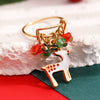 Women's Alloy Animal Pendant Ring With Festival Elements And Electroplating Design