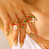 Women's Alloy Animal Pendant Ring With Festival Elements And Electroplating Design