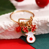 Women's Alloy Animal Pendant Ring With Festival Elements And Electroplating Design