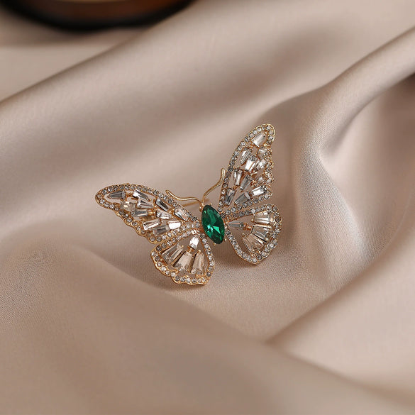 Women's Alloy Animal Shaped Butterfly Brooch With Electroplating Design Fashion Clothing Accessory