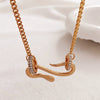Women's Alloy Animal Snake Cuban Chain Electroplated Necklace