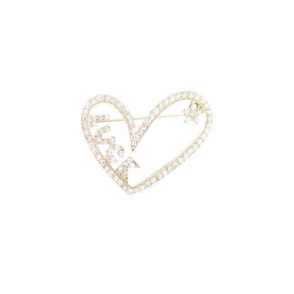 Women's Alloy Antislip Brooch With Flower Pattern And Electroplating Design