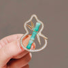 Women's Alloy Bamboo Gourd Flower Brooch With Electroplating Treatment Antique Elegant Style