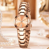 Women's Alloy Band Ordinary Glass Quartz Fashion Trend Round Dial Watch