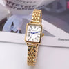 Women's Alloy Band Rectangle Dial Leisure Style Quartz Watch