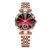 Women's Alloy Belt Fashion Retro Nonmechanical Watch With Round Dial And Imitation Leather Strap