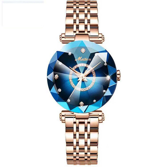 Women's Alloy Belt Fashion Retro Nonmechanical Watch With Round Dial And Imitation Leather Strap