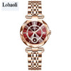 Women's Alloy Belt Fashion Retro Nonmechanical Watch With Round Dial And Imitation Leather Strap