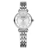 Women's Alloy Belt Quartz Watch Round Dial Leisure Style