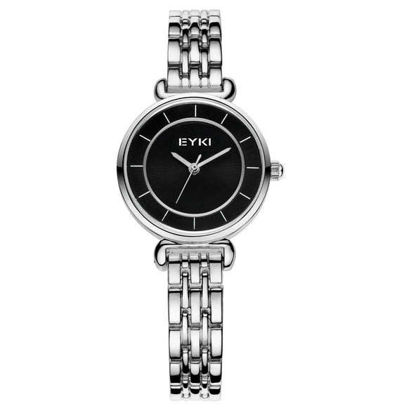 Women's Alloy Belt Quartz Watch Round Dial Leisure Style