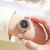 Women's Alloy Bracelet Watch With Fashionable Style And Spiral Crown