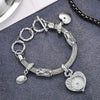 Women's Alloy Bracelet Watch With Heart Shape And Fashionable Style