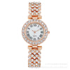 Women's Alloy Bracelet Watch With Round Dial Quartz Movement Single Folding Buckle Spiral Crown And Leisure Style
