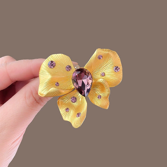 Women's Alloy Butterfly Brooch With Bow Pattern And Electroplating Minimalist And Animal Style