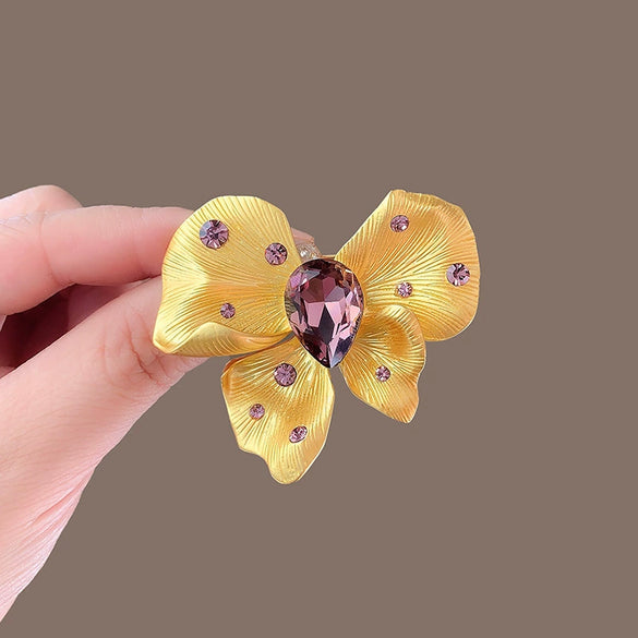 Women's Alloy Butterfly Brooch With Bow Pattern And Electroplating Minimalist And Animal Style