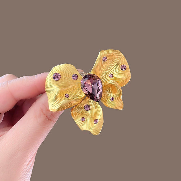 Women's Alloy Butterfly Brooch With Bow Pattern And Electroplating Minimalist And Animal Style