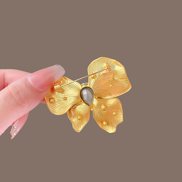 Women's Alloy Butterfly Brooch With Bow Pattern And Electroplating Minimalist And Animal Style