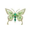 Women's Alloy Butterfly Brooch With Flower Pattern And Electroplating Design Minimalist Style