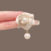 Women's Alloy Camellia Flower Electroplated Brooch Highend Allmatch Accessory